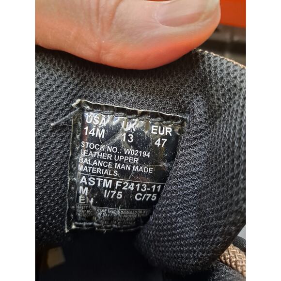 Wolverine Steel Toe Boots Tan and Black Size 14 - Picture 7 of 9